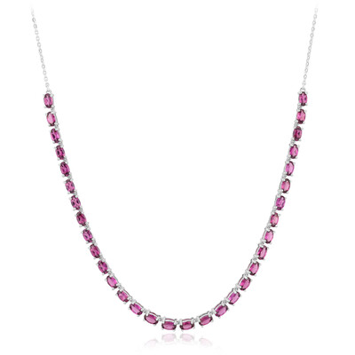Collier en argent et Grenat Rhodolite