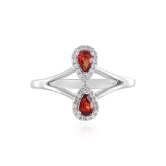 Anello in argento con Rubino Tanzania
