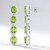 Orecchini in argento con Peridoto (de Melo Essence)