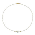 Zilveren halsketting met een Engel Aura Kwarts