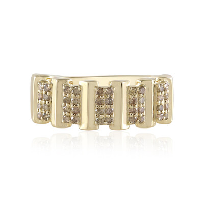 Anello in oro con Diamante Champagne I2 (de Melo)