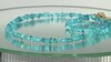 Collar en plata con Apatita azul neón