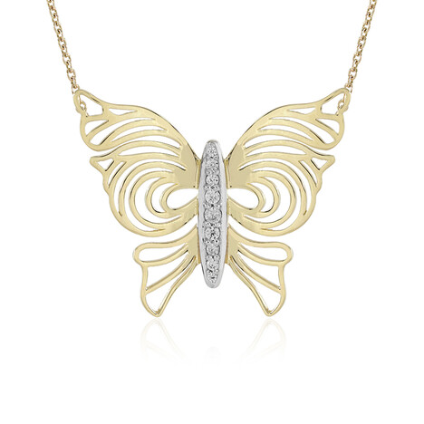 Collier en or et Zircon (Ornaments by de Melo)