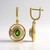 Orecchini in argento con Diopside Russo