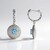 Orecchini in argento con Topazio Blu Cielo (MONOSONO COLLECTION)