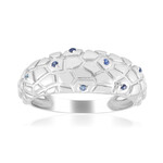 Blauer Saphir-Silberring (SAELOCANA)