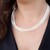 Collier en argent et Topaze blanche