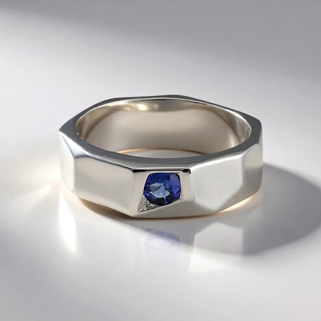 Bague en argent et Tanzanite (de Melo Essence)