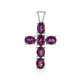 Ciondolo in argento con Rodolite