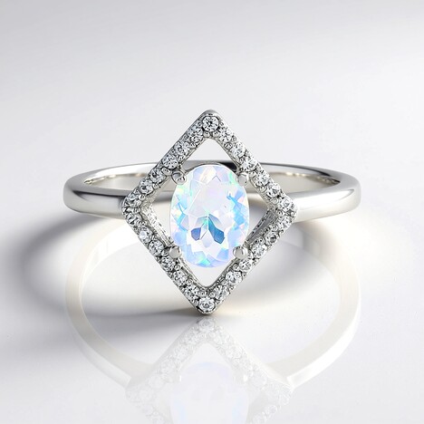 Bague en argent et Opale Welo
