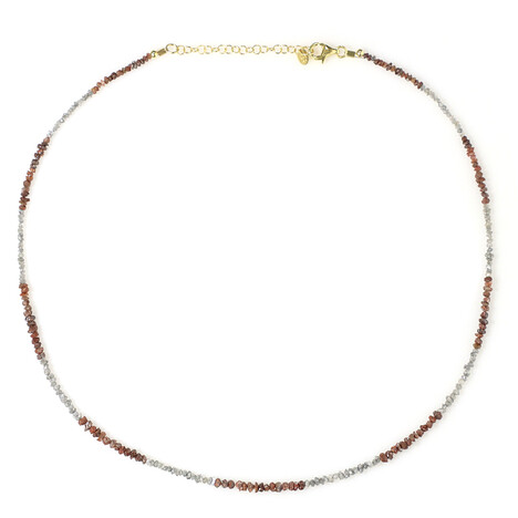 Diamant-Silberhalskette