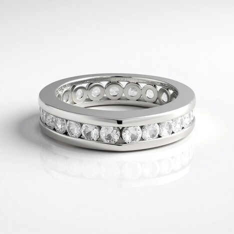 Bague en argent et Zircon (de Melo Essence)