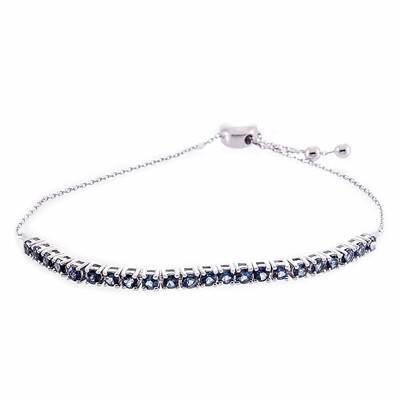 Gouden armband met Londen-blauwe topaasstenen