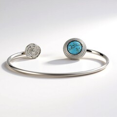Bracciale in argento con Turchese