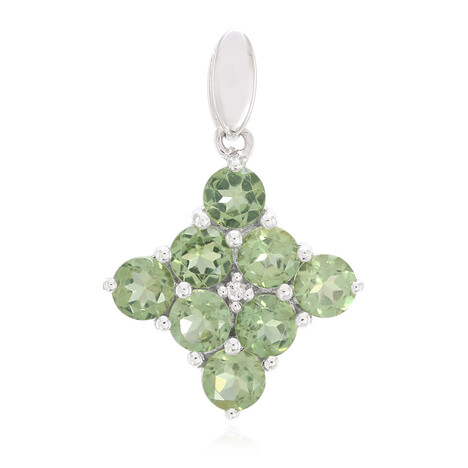 Russian Apatite Silver Pendant