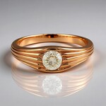 Anello in oro con Diamante Rose de France VS1 di Argyle (Annette)