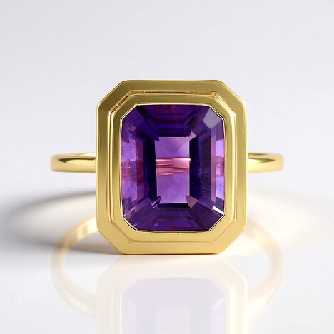Anello in argento con Ametista del Marocco