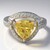 Anello placcato in platino con Quarzo