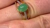 Bague en argent et Chrysoprase impériale