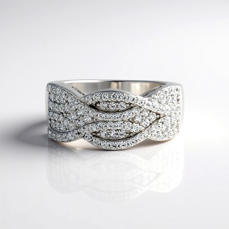 Anello in argento con Zircone