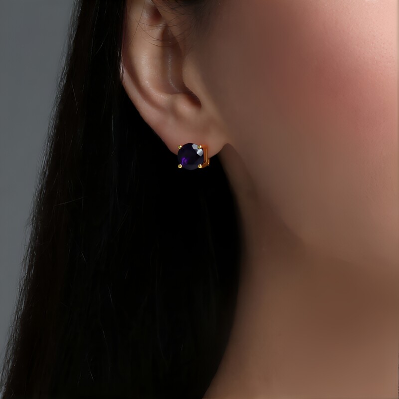 Orecchini in argento con Ametista Zambiana