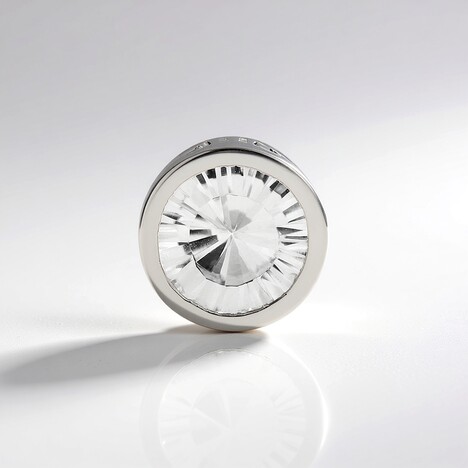 Ciondolo in argento con Topazio Bianco (MONOSONO COLLECTION)