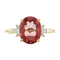 Bague en or et Fluorite rouge (CIRARI)