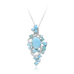 Larimar Silver Necklace