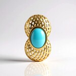 Ciondolo in argento con Turchese Sleeping Beauty (MONOSONO COLLECTION)