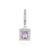 Rose de France Amethyst Silver Pendant