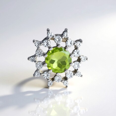 Ciondolo in argento con Peridoto Arizona