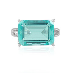 Zilveren ring met een blauwe Paraiba kwarts