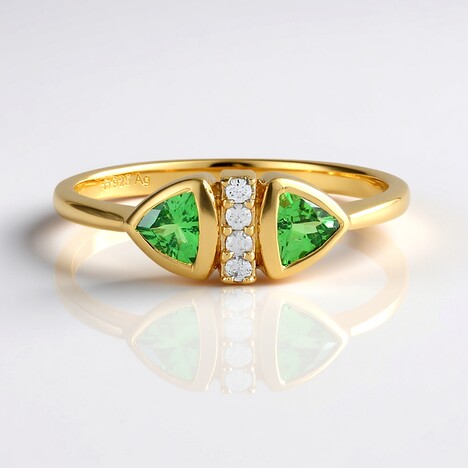 Anello in argento con Lemshuku Tsavorite
