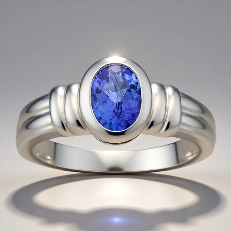 Anello in argento con Tanzanite (Pallanova)
