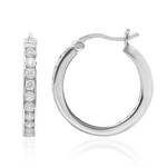 Zirkon-Silberohrringe