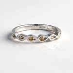 Anello in argento con Diamante Champagne I2 (de Melo Essence)