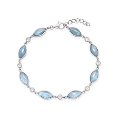 Zilveren armband met larimaren