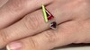 Anillo en plata con Granate de Mozambique (SAELOCANA)