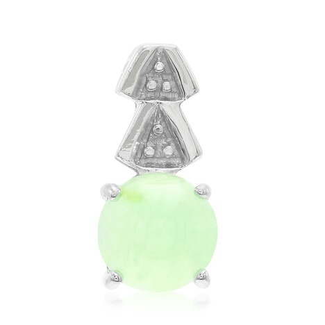 Imperial Chrysoprase Silver Pendant
