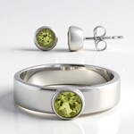 Bague en argent et Quartz de l'Ouro Verde