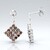 Orecchini in argento con Diamante Fancy