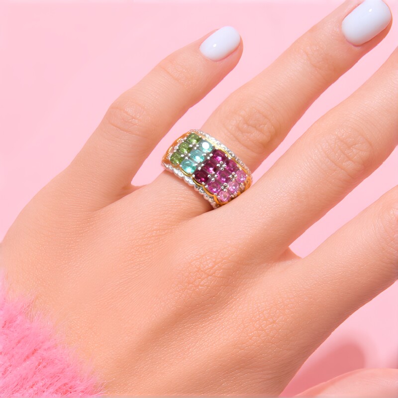 Anillo en plata con Turmalina (Gems en Vogue)