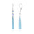 Pendientes en plata con Calcedonia agua  (KM by Juwelo)