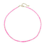 Collana in argento con Opale Rosa dell'Etiopia