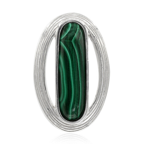 Ciondolo in argento con Malachite (MONOSONO COLLECTION)