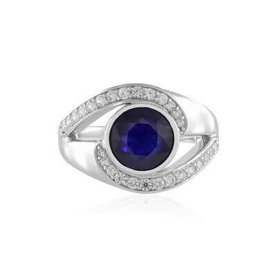 Anello in argento con Zaffiro Blu del Madagascar (de Melo)
