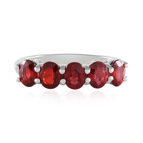 Tanzanian Ruby Silver Ring