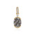 Black Rutile Quartz Silver Pendant