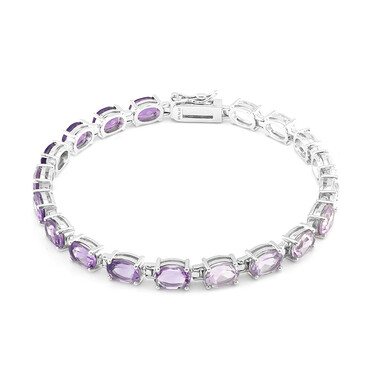 Edelstein-Silberarmband