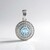 Pendentif en argent et Topaze bleu ciel